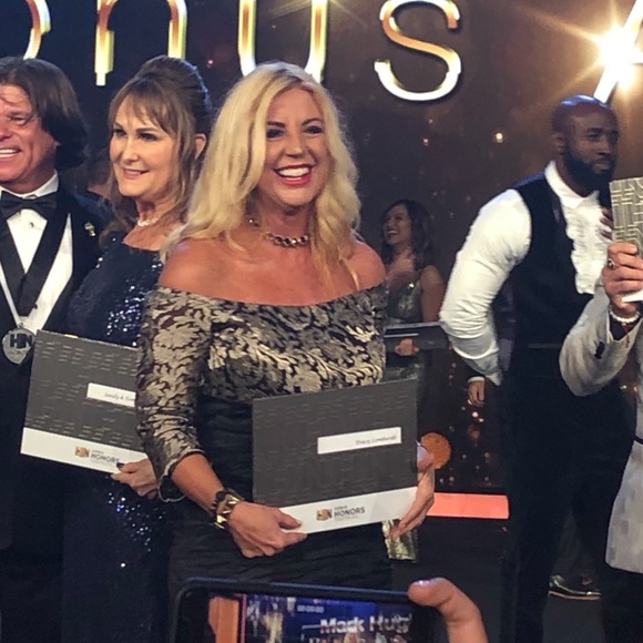 Alex Evenings Black Gold Lace Gown - Picture 10 of 11